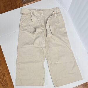 Stylish Women's Wide Leg Tan Pants with Belt